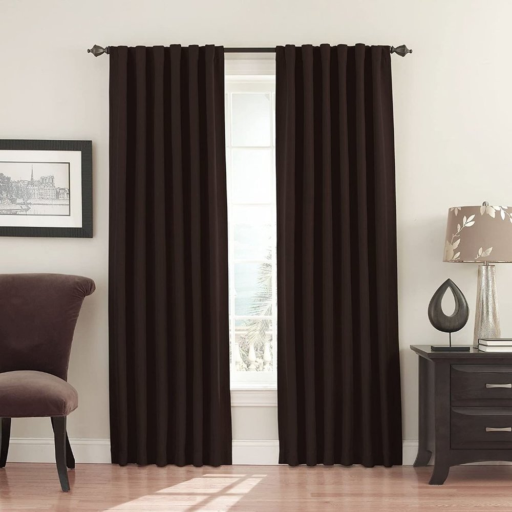 Eclipse Fresno Espresso Back Tab Curtains (2)